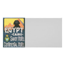 Le Caire Egypte - art vintage d'affiche de voyage Photocarte Personnalisée