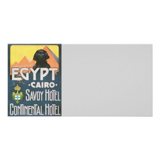 Le Caire Egypte - art vintage d'affiche de voyage Photocarte Personnalisée