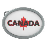 Le Canada avec la boucle de ceinture de feuille d'