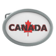 Le Canada avec la boucle de ceinture de feuille d'