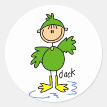 Le canard habillent des T-shirts et des cadeaux Autocollants