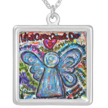 Le Cancer coloré d'ange ne peut pas des bijoux de  Pendentifs