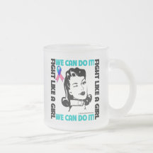 Le cancer de la thyroïde - combat comme une fille  tasses à café