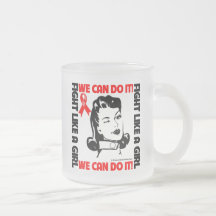 Le Cancer de sang - combat comme une fille - nous  Tasse