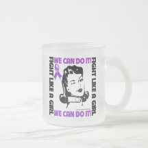 Le Cancer pancréatique - combat comme une fille no Mug À Café