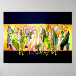 Le carré en verre de tulipe soit affiche innovatri