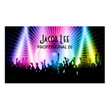 Le carte de visite du DJ de personnes de partie