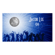 Le carte de visite du DJ de personnes de partie