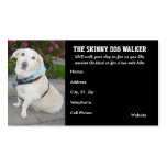 Le carte de visite du marcheur de chien