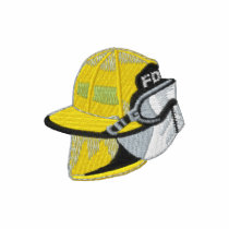 Le casque du pompier polos brodés