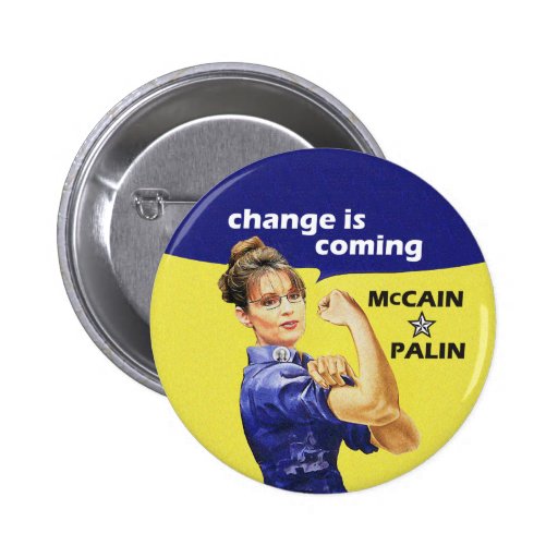 Le "changement est prochaine" élection de McCain S Badges