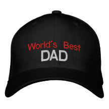Le chapeau brodé le meilleur par papa du monde