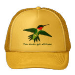 Le chapeau de colibri a obtenu l'attitude casquettes de camionneur