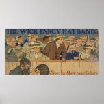 Le chapeau de fantaisie de mèche réunit l'affiche 