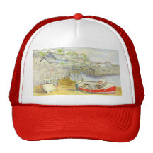 "Le chapeau des bottes jaunes Casquette