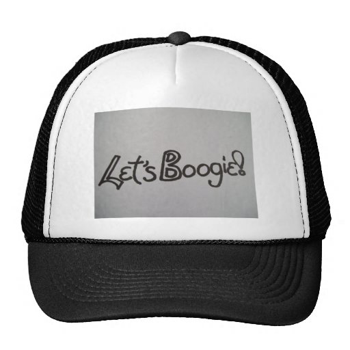 Le chapeau du camionneur avec A LAISSÉ LA BOOGIE d Casquette De Camionneur