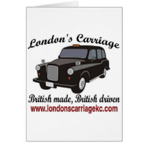 Le chariot de Londres Cartes De Vœux