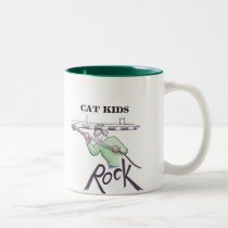 Le chat badine la ROCHE tasses