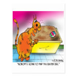 Le chat cache l'oeuf de pâques cartes postales