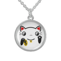 Le chat chanceux colliers personnalisés