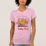Le chat de Kitty est un T-SHIRT de chef de Kitty