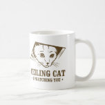 Le chat de plafond vous observe mug