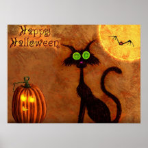 Le chat d'Halloween - Poster
