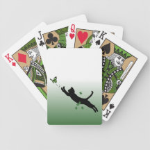 Le chat et le papillon jeux de cartes