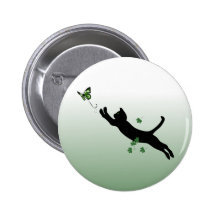 Le chat et le papillon pin's