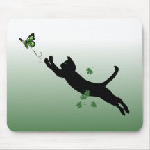 Le chat et le papillon tapis de souris