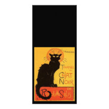 Le Chat Noir Modèle De Carte Double