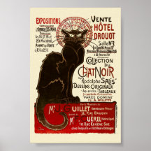 Le Chat Noir, Vente Hôtel Drouot Posters