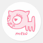 Le Chat-un-portier miaulent autocollant