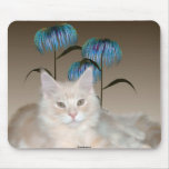 Le chaton fleurit Mousepad Tapis De Souris