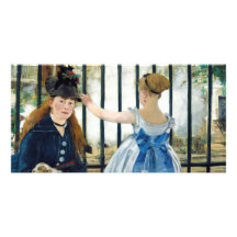 Le chemin de fer par Edouard Manet 1873 Cartes Avec Photo