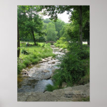Le chemin de l'eau d'enroulement - copie posters