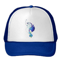 Le cheval de l'eau bleue casquette de camionneur