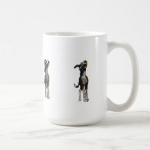 Le chien est confus tasse à café