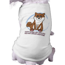 Le chien triste observe Shiba Inu Manteau Pour Chien