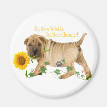 Le Chinois Shar-Pei ride des cadeaux Aimant Pour Réfrigérateur