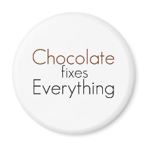Le chocolat fixe tout magnets