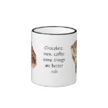 Le chocolat, hommes, café quelques choses sont mie mug