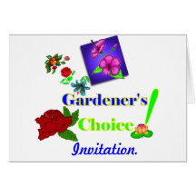 Le choix du jardinier, invitation cartes