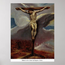Le Christ à la croix par Eugene Greco Posters