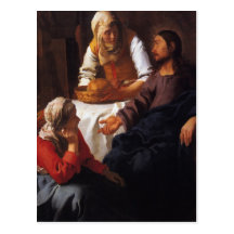 Le Christ dans la Chambre de Mary et de Martha Cartes Postales