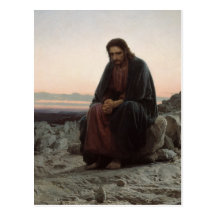 Le Christ dans le désert Carte Postale