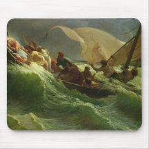 Le Christ endormi dans son bateau Tapis De Souris