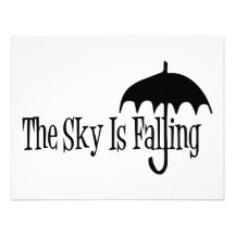Le ciel est noir et blanc en baisse de parapluie faire-part personnalisé