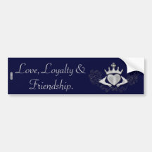 Le Claddagh (argent) Autocollant Pour Voiture