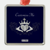 Le Claddagh (argent) Ornement De Noël